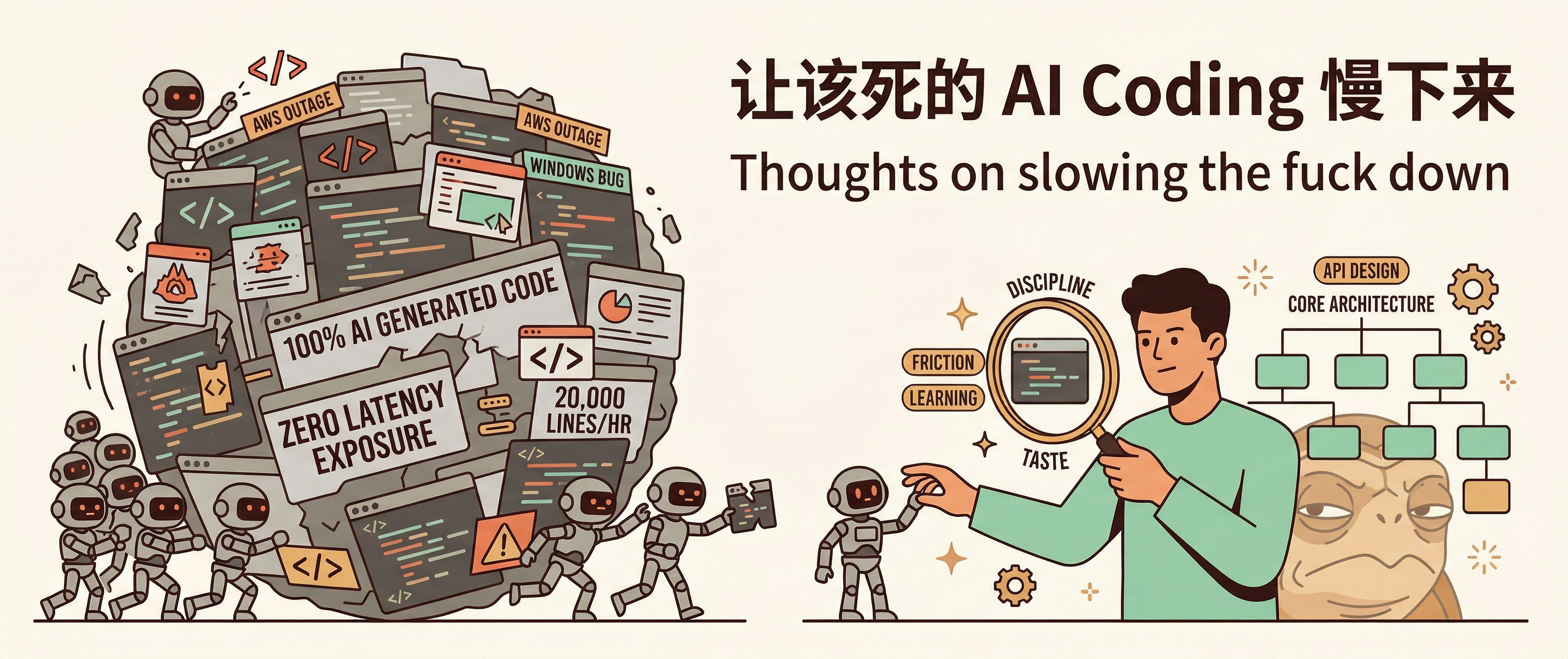 AIコーディングを、いい加減減速させろ